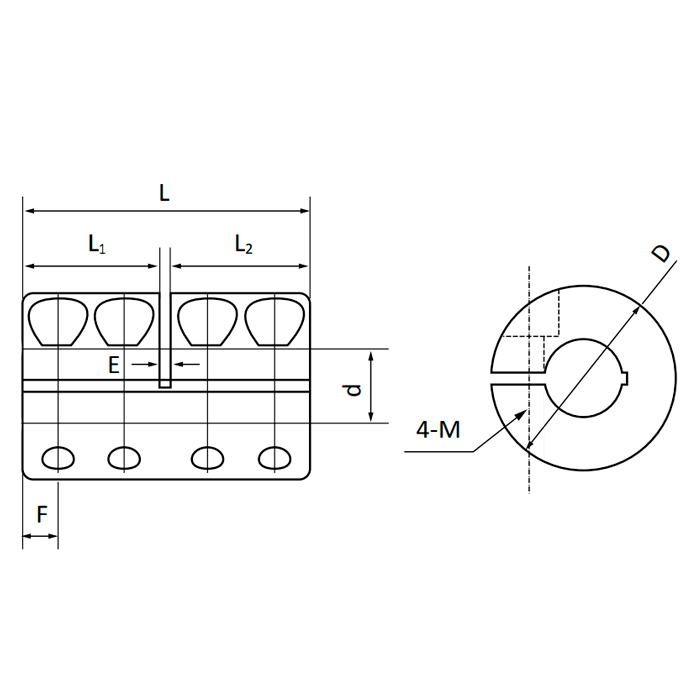 Муфта соединительная RC20-C (d=6 мм) TECHNIX