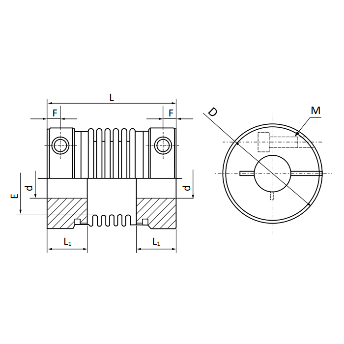 Муфта соединительная BC16-C (d=6 мм) TECHNIX