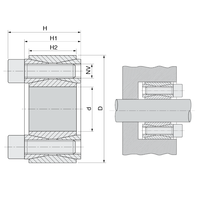 Зажимная втулка KLGG060 (PHF FX10-60x90) ISKRA