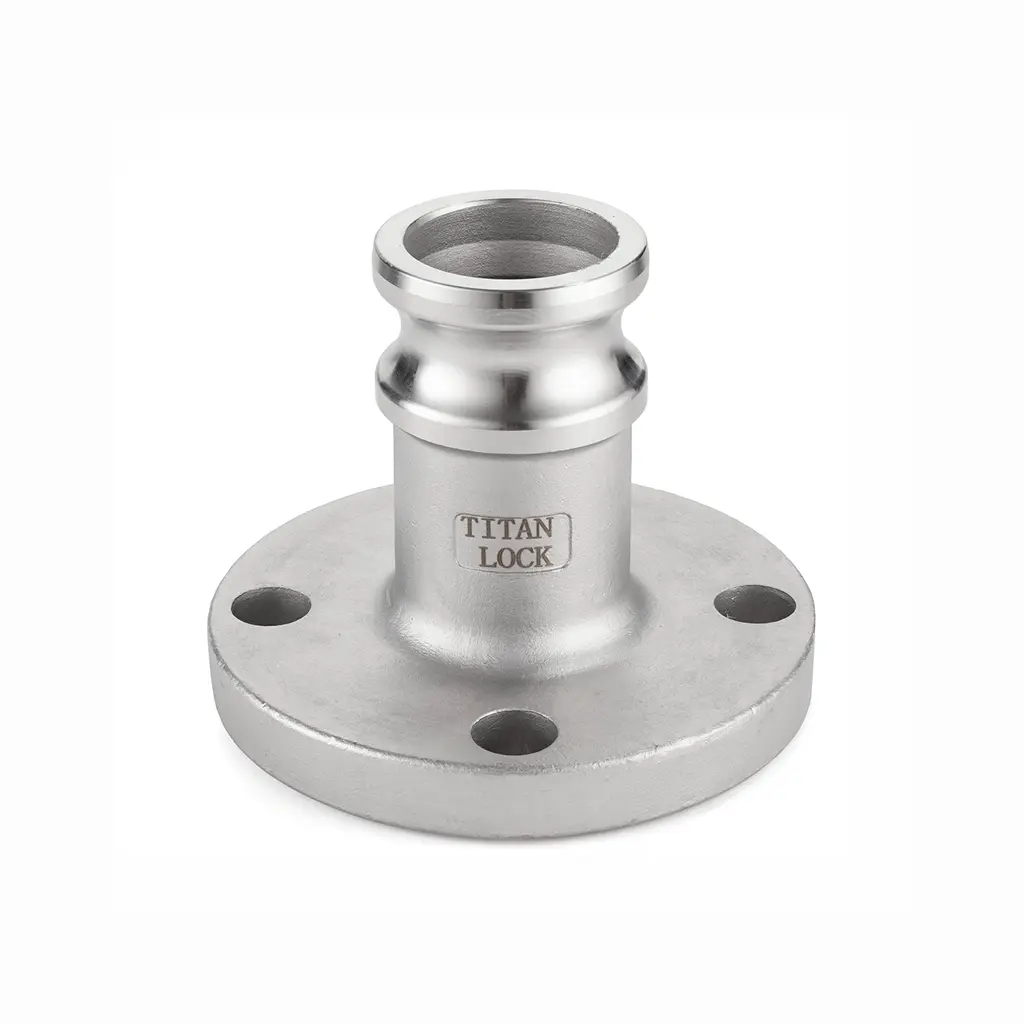 Камлок алюминиевый тип FA, ниппель с фланцем 2", TL200FAAL TITAN LOCK ...
