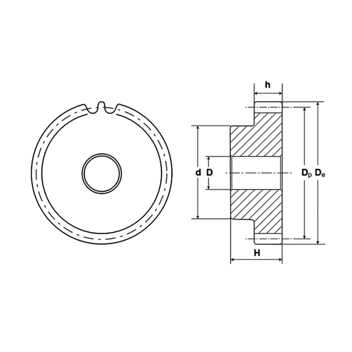 Зубчатая шестерня со ступицей, M=4, Z=20 PM31020 ISKRA